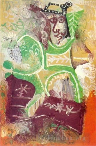巴勃罗·毕加索 当代各类绘画作品 -  《开头的男人,1970》