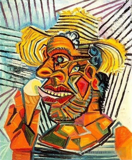 巴勃罗·毕加索 当代各类绘画作品 -  《冰川短号男士,1938》