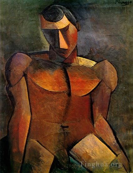 巴勃罗·毕加索 当代各类绘画作品 -  《1908,年男士》