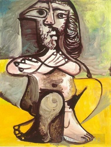 巴勃罗·毕加索 当代各类绘画作品 -  《男人你的阿西斯,1971》