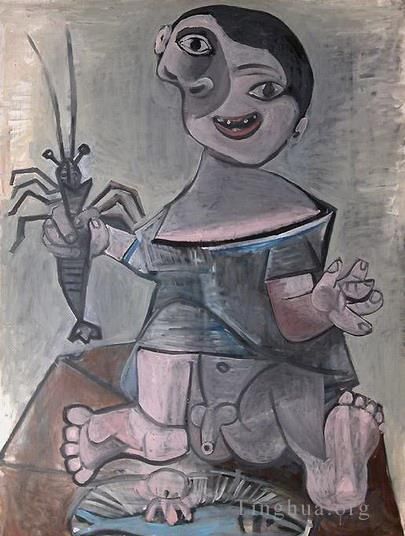 巴勃罗·毕加索 当代各类绘画作品 -  《年轻的海螯虾,1941》