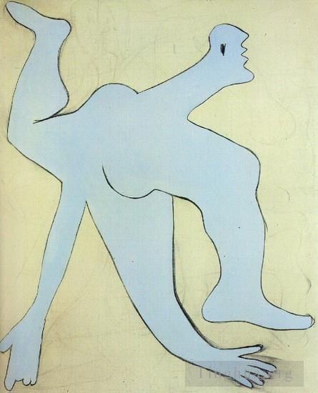 巴勃罗·毕加索 当代各类绘画作品 -  《蓝色杂草,1929》