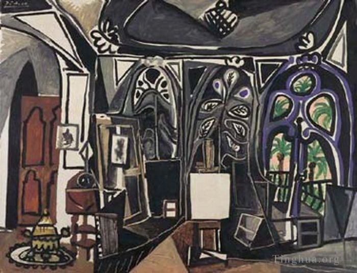 巴勃罗·毕加索 当代各类绘画作品 -  《L工作室1920》