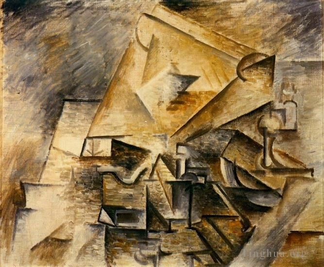 巴勃罗·毕加索 当代各类绘画作品 -  《L,编码器,1910》