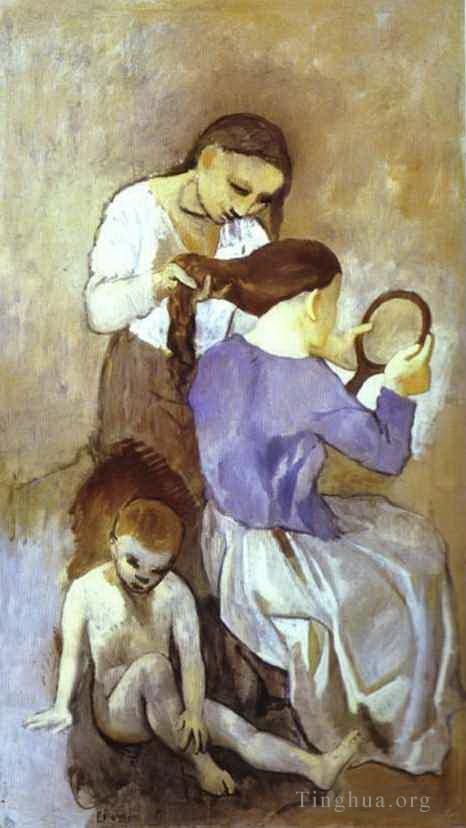 巴勃罗·毕加索 当代各类绘画作品 -  《发型,1906》