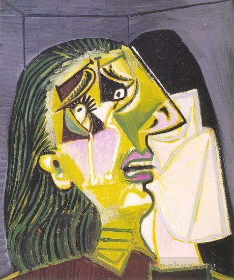 巴勃罗·毕加索 当代各类绘画作品 -  《女人,qui,pleure,11937》