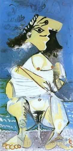 巴勃罗·毕加索 当代各类绘画作品 -  《尿尿,1965》