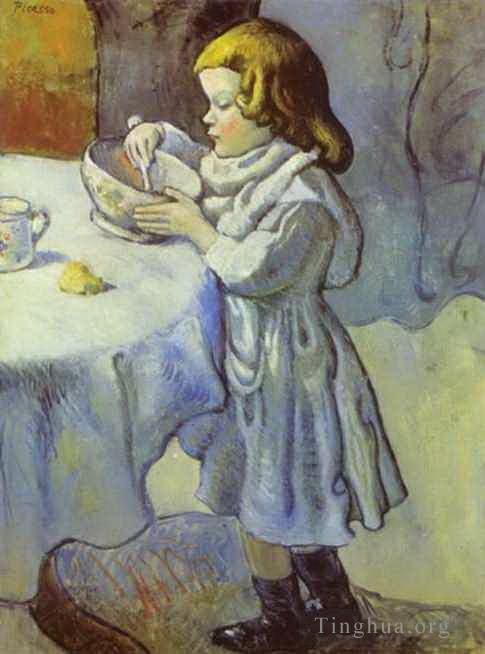 巴勃罗·毕加索 当代各类绘画作品 -  《美食,1901》