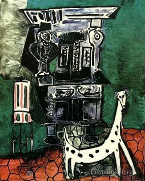 巴勃罗·毕加索的当代艺术作品《亨利二世,(Henri,II),的沃韦纳尔格,(Vauvenargues),自助餐,1959,年》