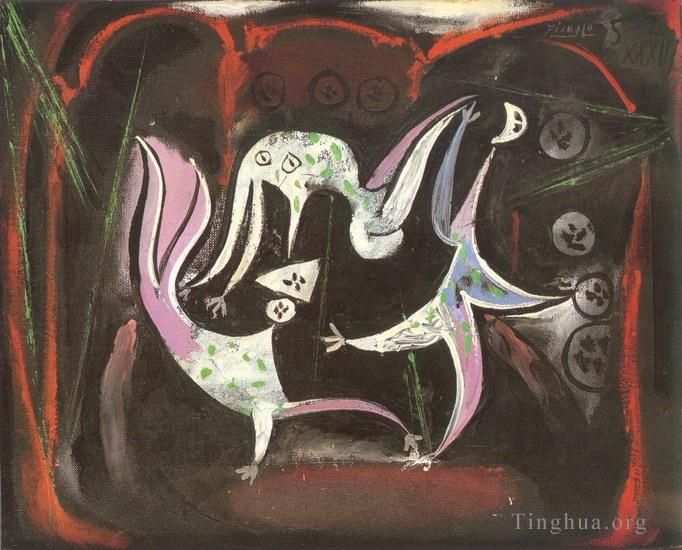 巴勃罗·毕加索 当代各类绘画作品 -  《马戏团,1933》