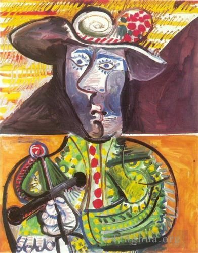 巴勃罗·毕加索 当代各类绘画作品 -  《斗牛士,2,1970》