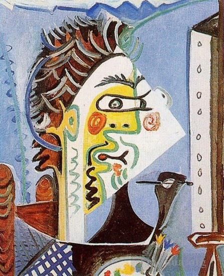 巴勃罗·毕加索 当代各类绘画作品 -  《画家,1963》