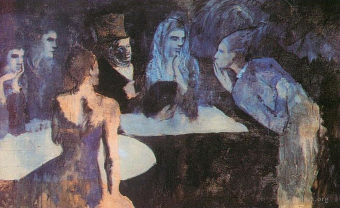 巴勃罗·毕加索 当代各类绘画作品 -  《皮埃尔之夜,1905》
