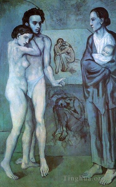 巴勃罗·毕加索 当代各类绘画作品 -  《生活生活,1903》