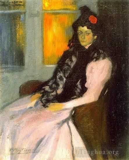 巴勃罗·毕加索 当代各类绘画作品 -  《洛拉·毕加索,艺术之家,1899》