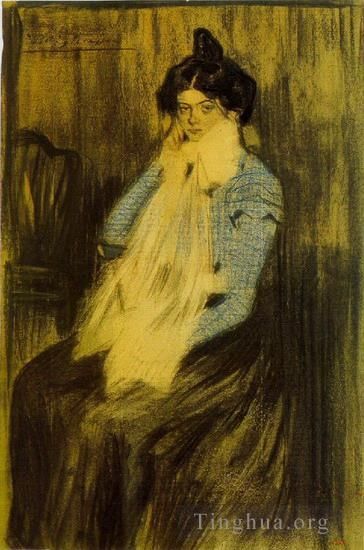 巴勃罗·毕加索 当代各类绘画作品 -  《洛拉·毕加索њ你的艺术家1899》
