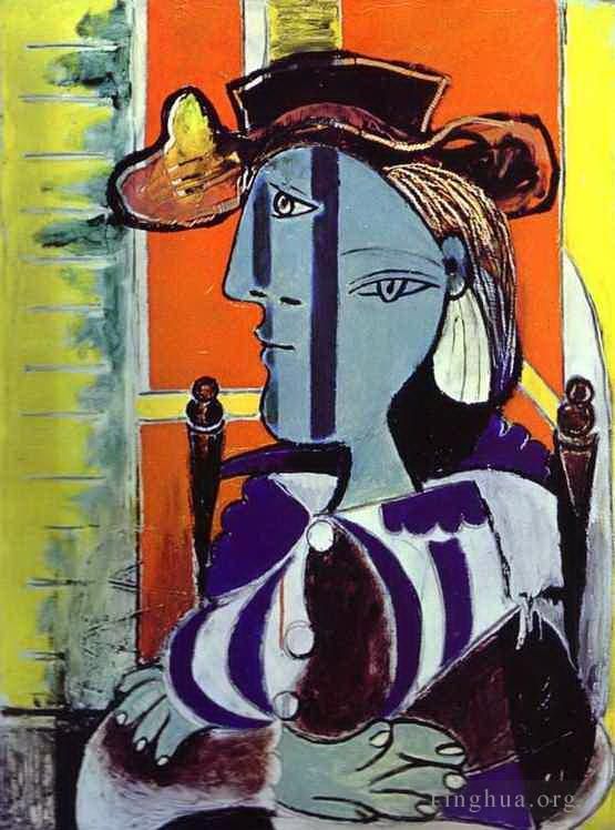 巴勃罗·毕加索 当代各类绘画作品 -  《玛丽·塞斯·沃尔特,1937》