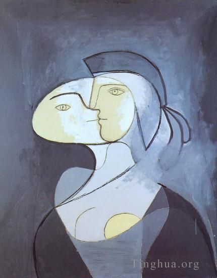 巴勃罗·毕加索 当代各类绘画作品 -  《玛丽·特蕾莎面部轮廓,1931》