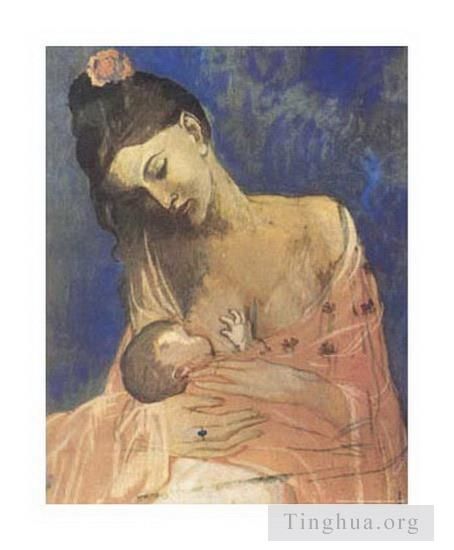 巴勃罗·毕加索 当代各类绘画作品 -  《孕妇,1905》