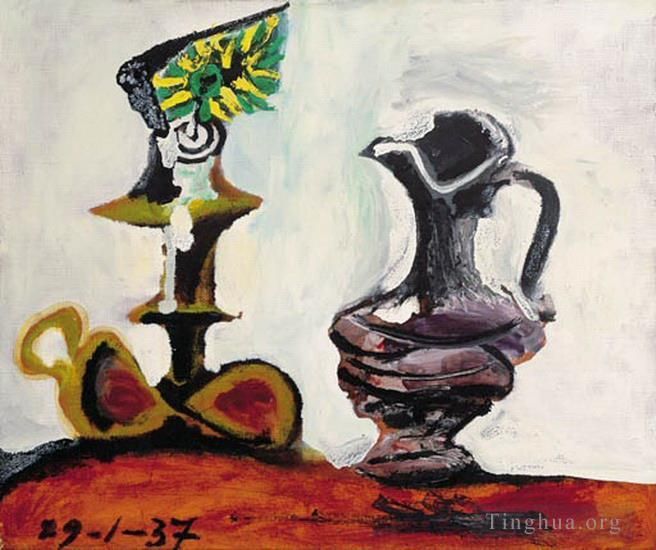 巴勃罗·毕加索 当代各类绘画作品 -  《自然死亡,1937》