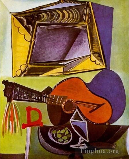巴勃罗·毕加索 当代各类绘画作品 -  《吉他之歌,1918》