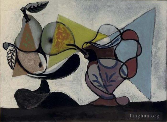 巴勃罗·毕加索 当代各类绘画作品 -  《自然死亡水果,1939》