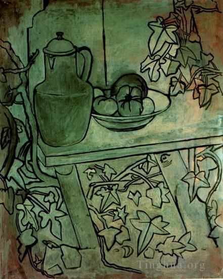 巴勃罗·毕加索 当代各类绘画作品 -  《自然之死番茄,1920》
