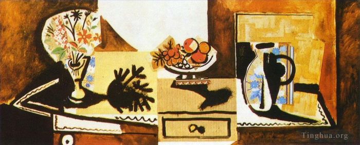 巴勃罗·毕加索 当代各类绘画作品 -  《马桶上的自然死亡,1955》