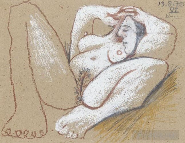 巴勃罗·毕加索 当代各类绘画作品 -  《怒沙发,1970》