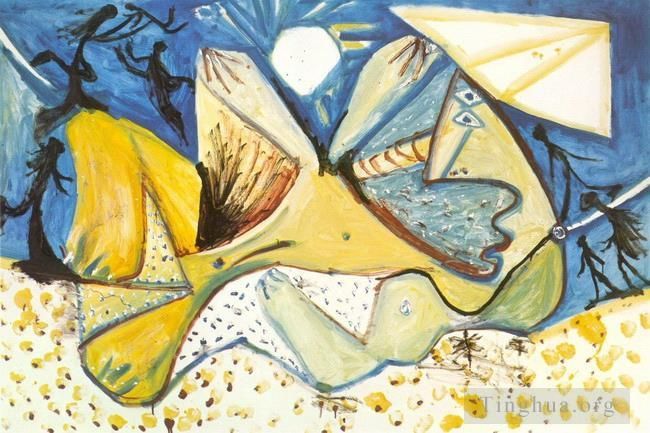 巴勃罗·毕加索 当代各类绘画作品 -  《怒沙发,1971》