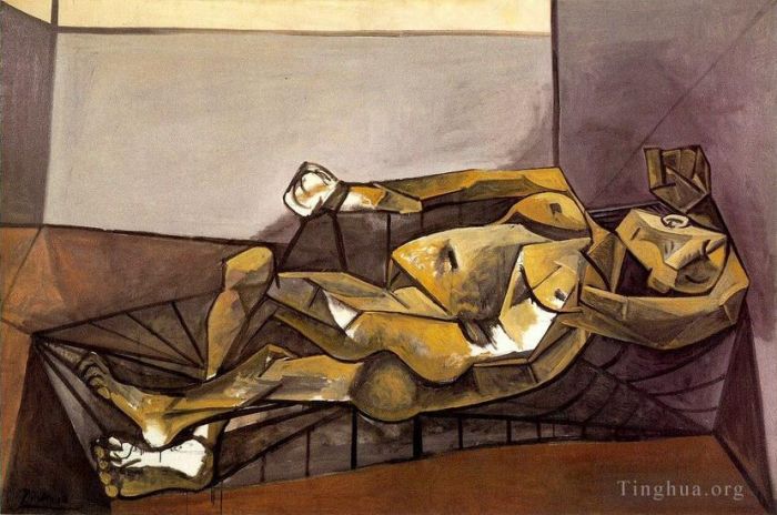 巴勃罗·毕加索 当代各类绘画作品 -  《努沙发,1908》