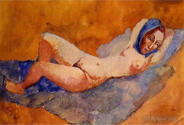 巴勃罗·毕加索 当代各类绘画作品 -  《努沙发费尔南德,1906》