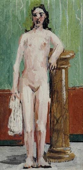 巴勃罗·毕加索 当代各类绘画作品 -  《Nu,首次亮相,1920》