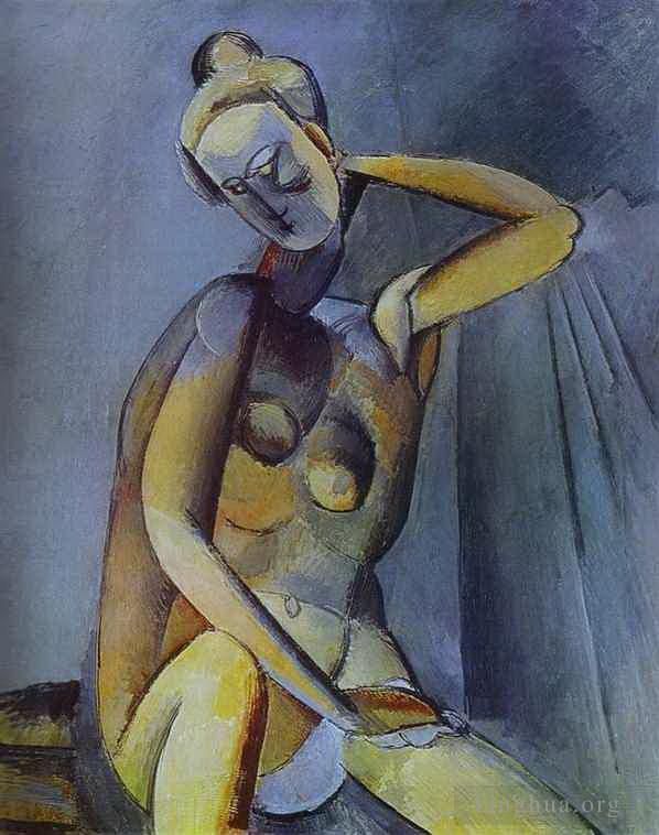 巴勃罗·毕加索 当代各类绘画作品 -  《裸体,1909》