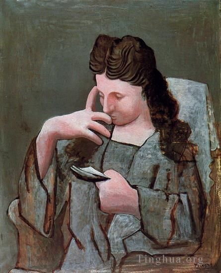 巴勃罗·毕加索 当代各类绘画作品 -  《奥尔加·利桑特,1920,年的作品》
