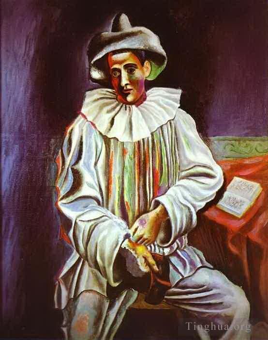 巴勃罗·毕加索 当代各类绘画作品 -  《小丑,1918》
