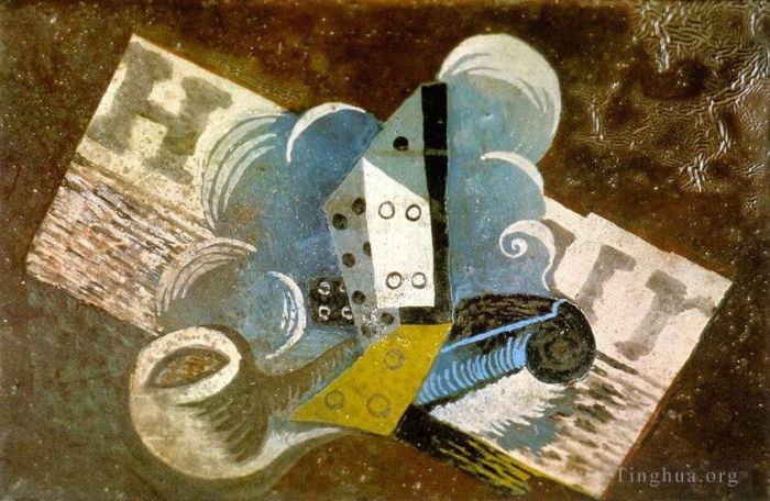巴勃罗·毕加索 当代各类绘画作品 -  《1915年烟斗杂志》