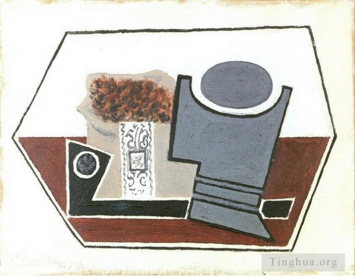 巴勃罗·毕加索 当代各类绘画作品 -  《烟斗和烟草,1914》