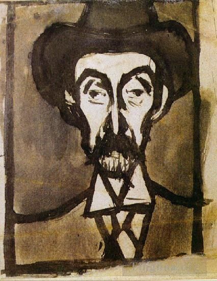 巴勃罗·毕加索 当代各类绘画作品 -  《郁特里罗肖像,1899》