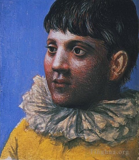 巴勃罗·毕加索 当代各类绘画作品 -  《皮埃罗的青少年肖像,1922》
