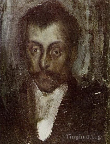 巴勃罗·毕加索 当代各类绘画作品 -  《男人肖像,1895》
