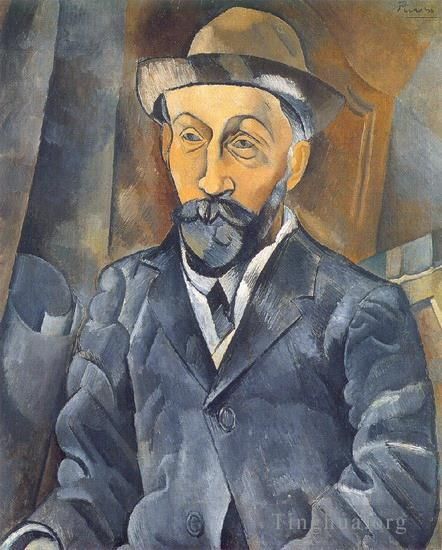巴勃罗·毕加索 当代各类绘画作品 -  《克洛维斯·萨戈肖像,1909》