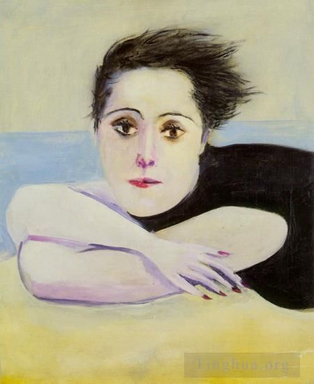 巴勃罗·毕加索 当代各类绘画作品 -  《多拉·玛尔肖像,1943》
