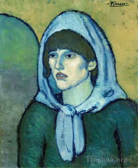 巴勃罗·毕加索 当代各类绘画作品 -  《杰曼肖像,1902》