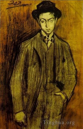 巴勃罗·毕加索 当代各类绘画作品 -  《琼·维达尔在文托萨的肖像,1899》