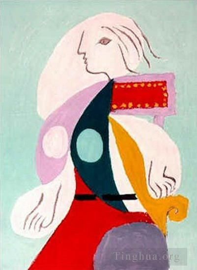 巴勃罗·毕加索 当代各类绘画作品 -  《玛丽·特蕾莎·沃尔特肖像,1939》