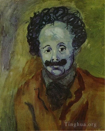 巴勃罗·毕加索 当代各类绘画作品 -  《塞巴斯蒂亚·朱尼尔·维达尔肖像,1904》