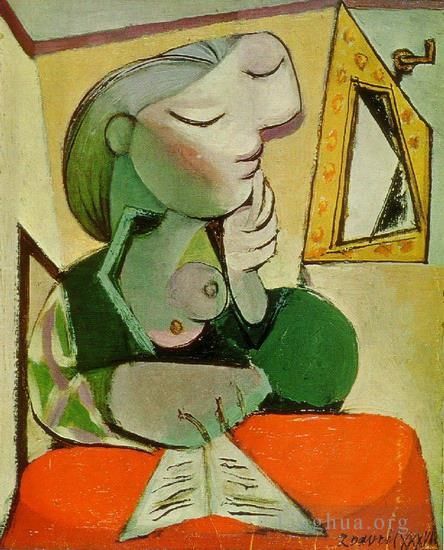 巴勃罗·毕加索 当代各类绘画作品 -  《女性肖像,1936》