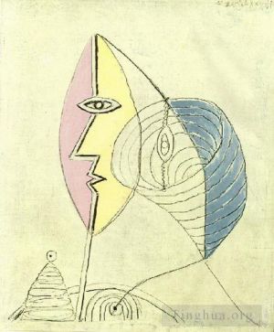 巴勃罗·毕加索的当代艺术作品《少女肖像,1936,2》