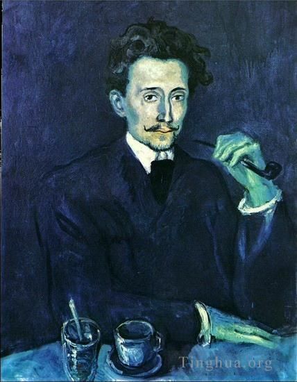巴勃罗·毕加索 当代各类绘画作品 -  《裁缝师索莱尔肖像,1903》
